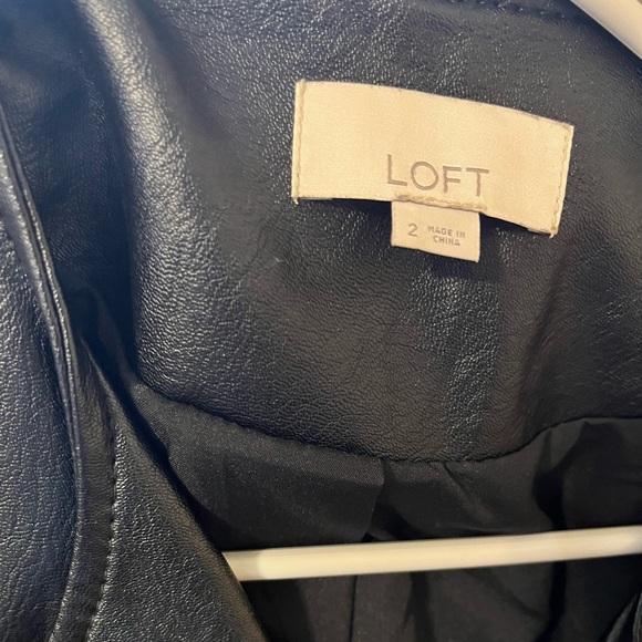 LOFT Jackets & Blazers - Black loft leather jacket